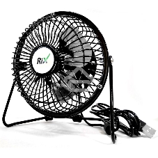 Вентилятор бытовой настольный Rix RDF-1501USB 4 Вт, черный