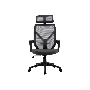 Кресло компьютерное Cactus CS-MC414-BK черный, сетка/ткань