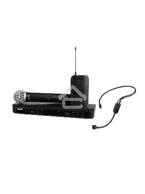 Микрофонная система SHURE BLX1288E/P31-M17 беспроводная, двухканальная, с ручным передатчиком PG58 и гарнитурой PGA31, частота UHF 662-686 МГц