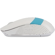 Мышь беспроводная Oklick 310MW белый/синий, 3200 dpi, радиоканал, USB, кнопки - 4