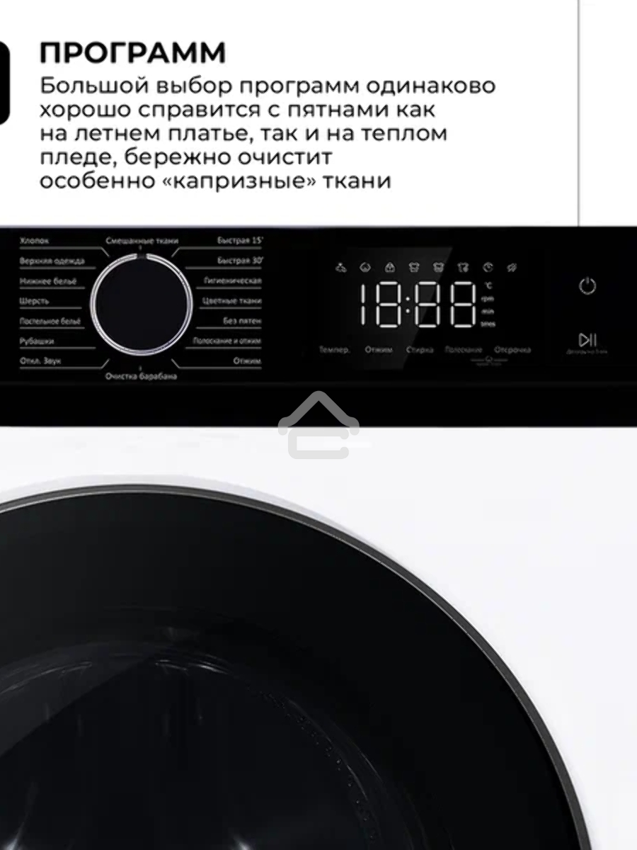 Стиральная машина Lex LWM12012WID (CHKO100014) белый, загрузка фронтальная 12 кг, 1200 об/мин., класс: А+++