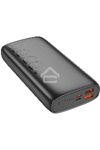 Мобильный аккумулятор Hoco J122A Respect 20000mAh QC/PD 22.5W 3A USB-A/USB-C черный