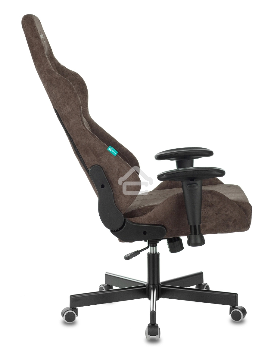 Кресло игровое Бюрократ VIKING KNIGHT LT10 FABRIC коричневый крестовина металл/пластик