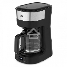 Кофеварка капельная BQ CM1000 черный-стальной, исп. кофе - молотый, 1.2 л, 900 Вт.