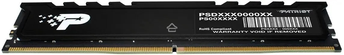 Оперативная память Patriot Signature Premium, DDR5, 16Gb (1x16 GB), 5600 MHz, CL46, DIMM, радиатор, черный