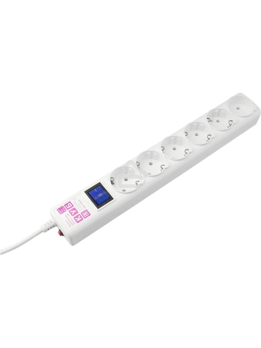 Сетевой фильтр PowerCube, PC 5м 6р, бел. 16А, SPG6-A2