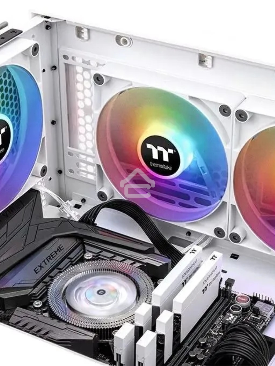 Вентилятор Thermaltake CT120 Sync ARGB белый 4-pin 25.8dB Ret (CL-F153-PL12SW-A)