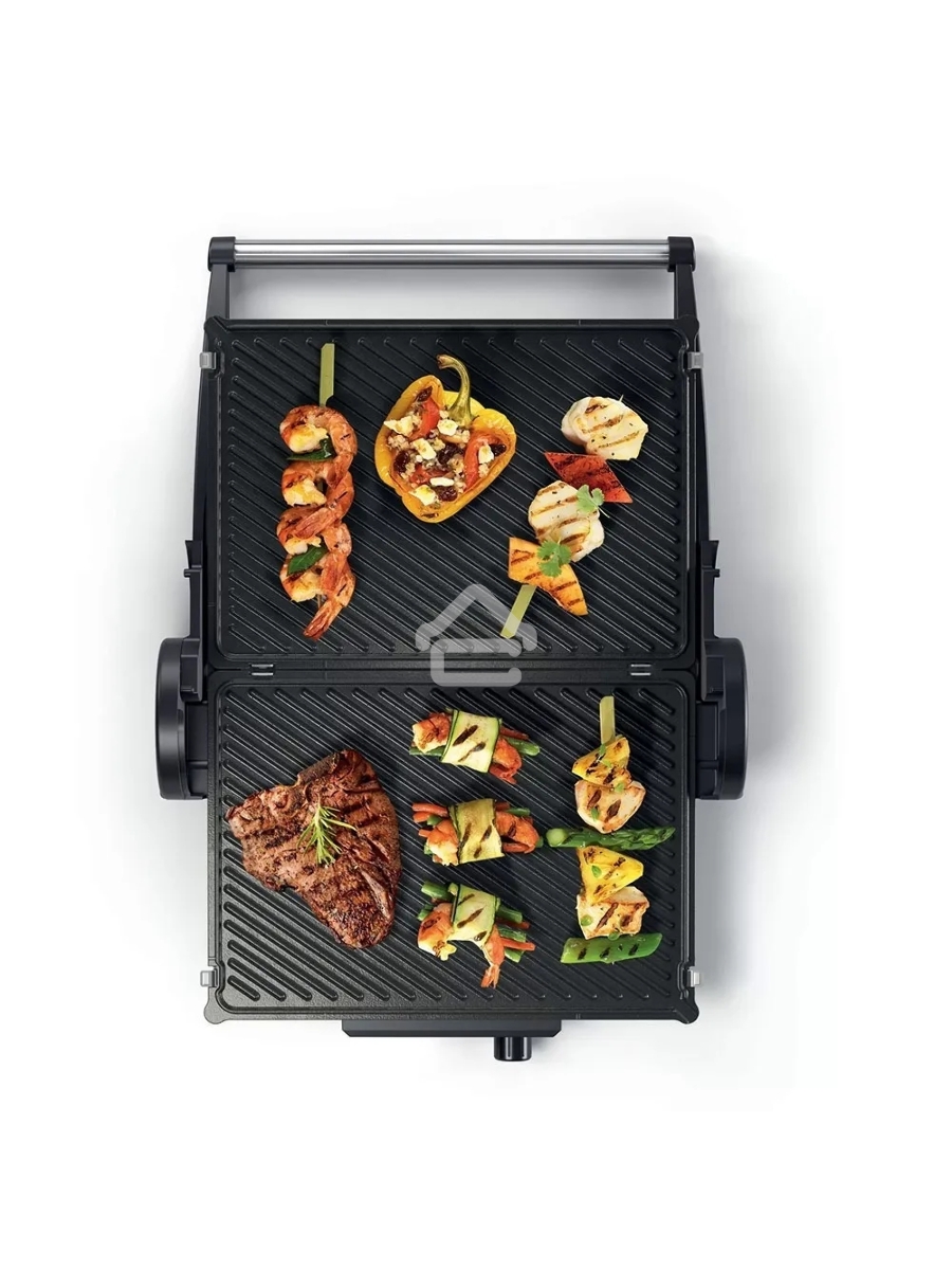 Электрогриль Bosch TCG4104 2000Вт серебристый