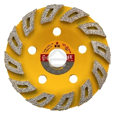 Чашка алмазная зачистная Denzel 125 мм Турбо 72970
