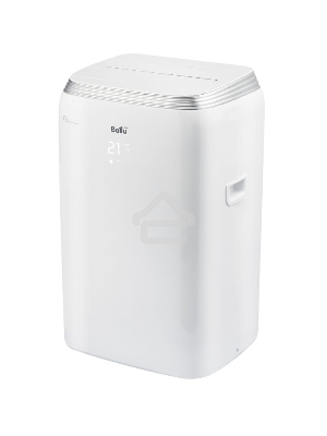 Кондиционер мобильный Ballu BPHS-08H 8000 BTU, 20 м², 45 дБ, охлаждение, обогрев, осушение, белый