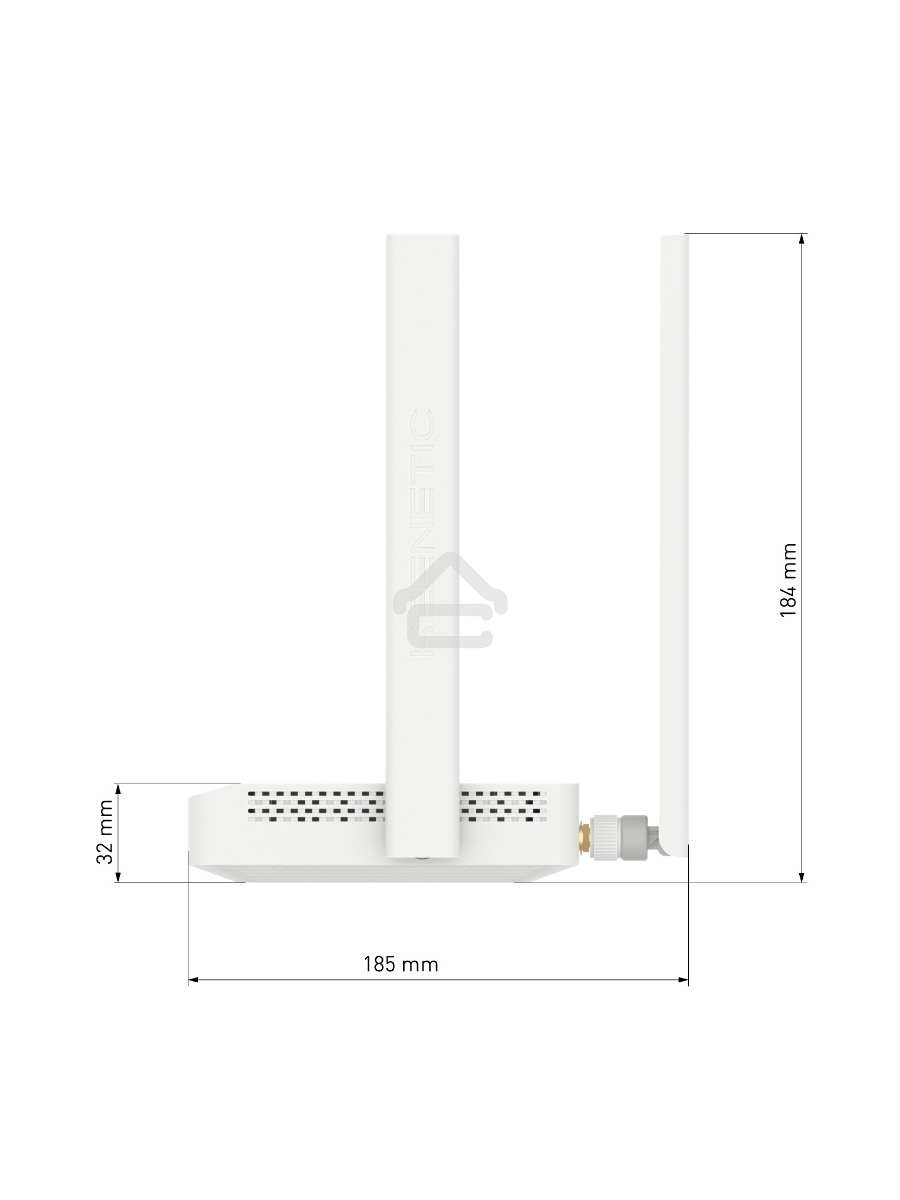 Роутер беспроводной Keenetic Runner 4G (KN-2212) с модемом 4G, Mesh Wi-Fi N300 и 4-портовым Smart-коммутатором