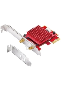 Сетевой адаптер Wi-Fi + Bluetooth Cudy WE3000S АХ5400 PCI Express (ант.внеш.съем) 2ант.