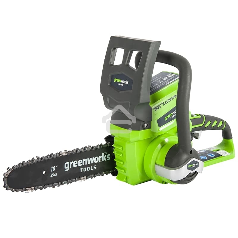 Цепная пила аккумуляторная GreenWorks G24CS25K2, 24V, 25 см, c АКБ 2Ач и ЗУ (2007707UA)