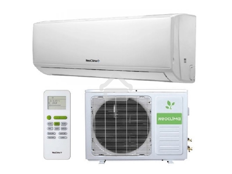 Кондиционер сплит-система настенного типа Neoclima NS/NU-HAL12FWI32 инвертор, 12000 BTU, 35 м², 24 дБ, охлаждение, обогрев, осушение, белый