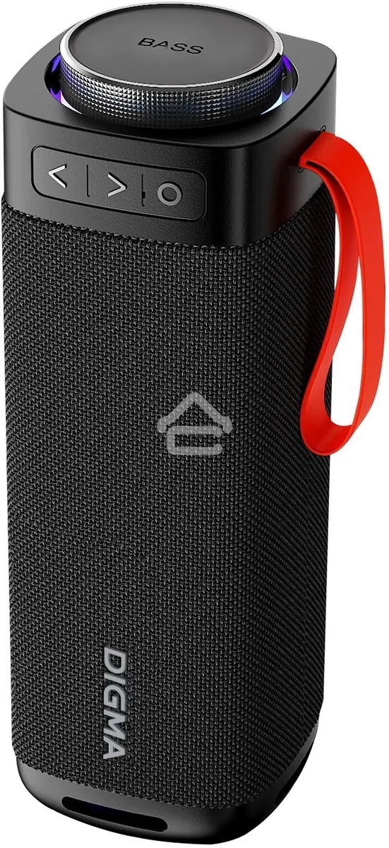 Портативная колонка Digma D-PS1522 черный 60W 2.0 BT 10м 3000mAh (PS1522B)