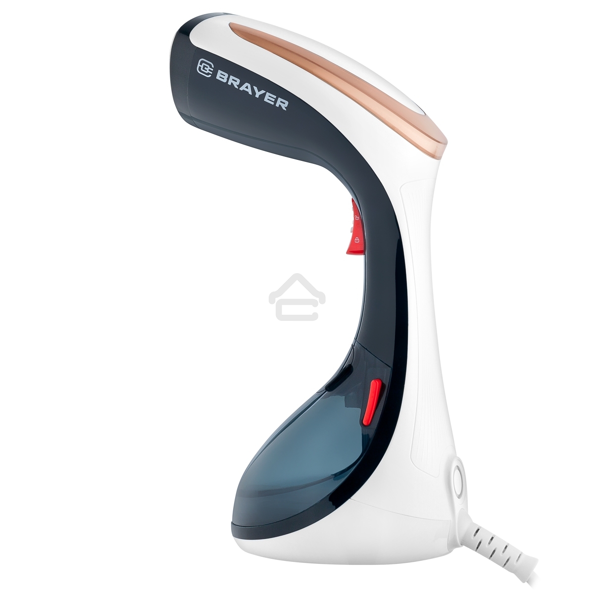 Отпариватель BRAYER BR4123, 1630 Вт, пар 25 г/мин, съем.щетка, фиксация пара, 270 мл