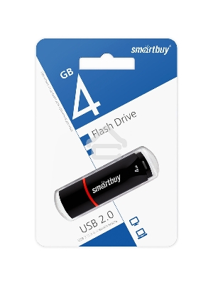 Флэш Диск Smartbuy USB Drive 4Gb Crown Black SB4GBCRW-K
