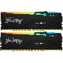 Оперативная память Kingston Fury Beast, DDR5, 64GB (2x32GB), 5600MHz, CL36, радиатор, RGB, чёрный