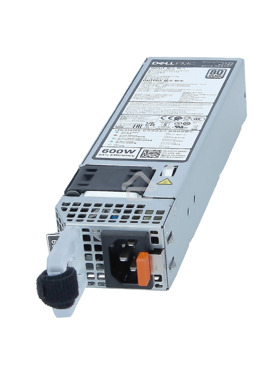 Блок питания Single, Hot-plug, Power Supply, 600W for R350/R450/R550/R650XS/R660/R750XS/R760XS