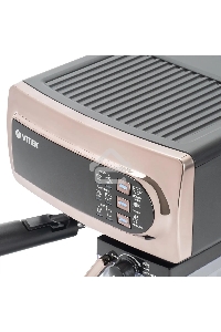Кофеварка рожковая Vitek VT-1517 GD золотистый, исп. кофе - молотый, 1.65 л, 1238 Вт, 15 Бар