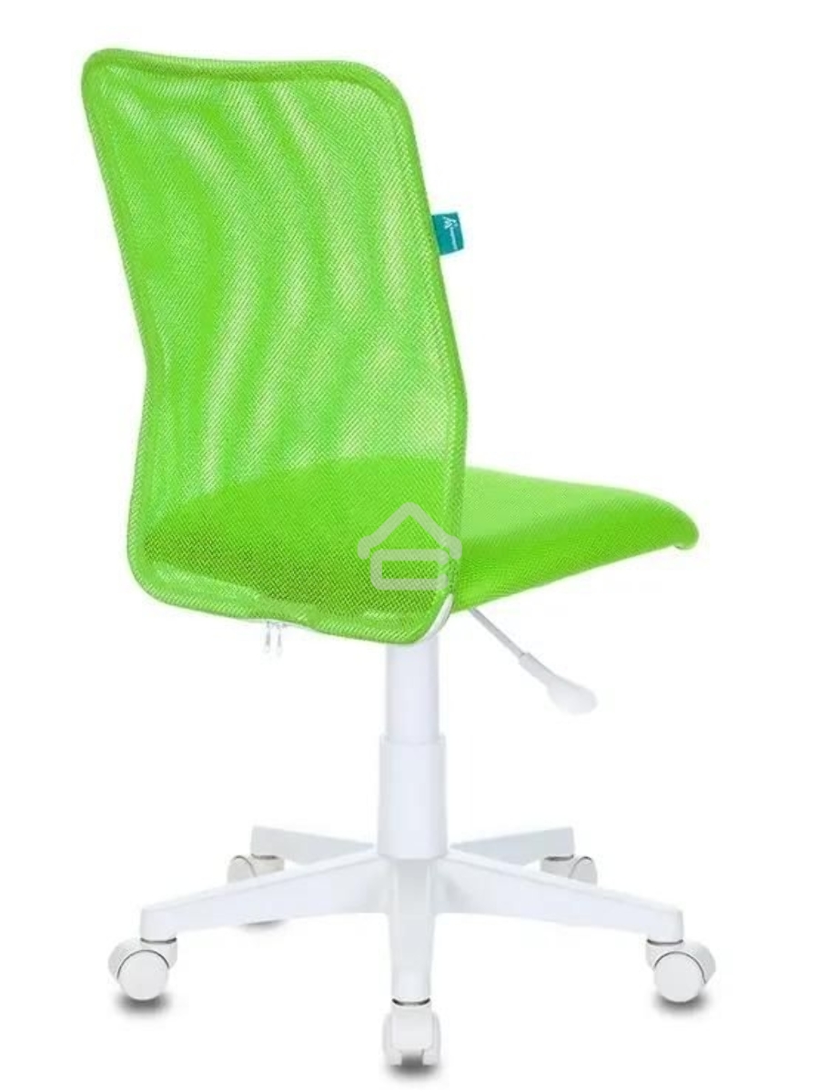 Кресло детское Бюрократ KD-9/WH/TW-18 TW-03А TW-18 салатовый, сетка/ткань (пластик белый)