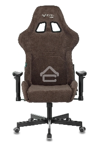 Кресло игровое Бюрократ VIKING KNIGHT LT10 FABRIC коричневый крестовина металл/пластик