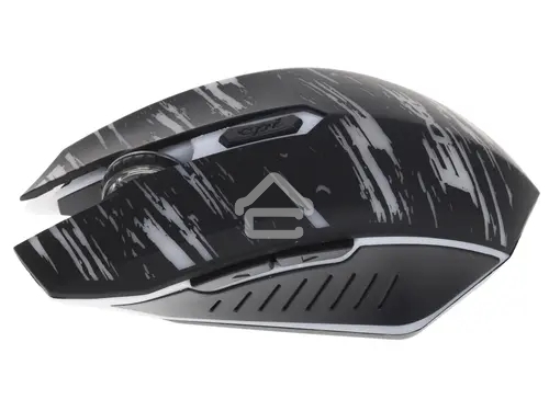 Мышь беспроводная Qumo Edge M17 черный, 2400 dpi, радиоканал, USB, кнопки - 6