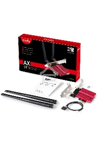Сетевой адаптер Wi-Fi + Bluetooth Cudy WE3000S АХ5400 PCI Express (ант.внеш.съем) 2ант.