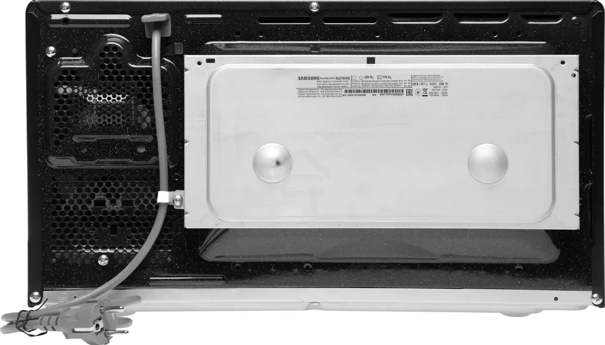 Микроволновая печь Samsung MG23T5018AE/BW белый, 23 л, 800 Вт, переключатели - сенсор