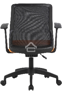 Кресло компьютерное Cactus CS-MC222-BKOR черный, сиденье оранжевый