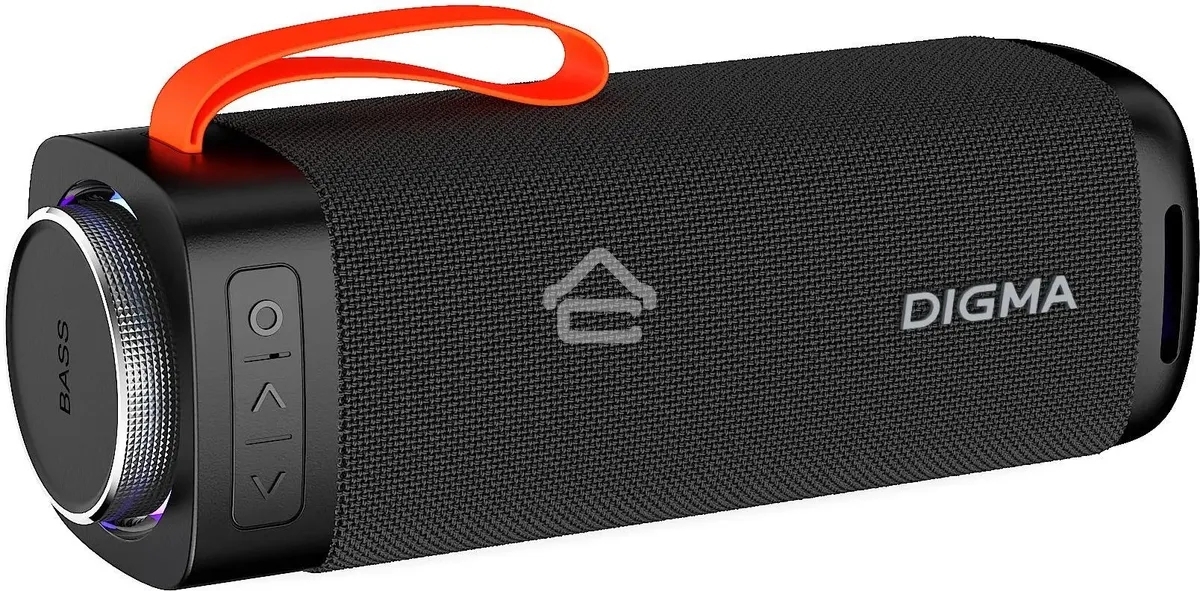 Портативная колонка Digma D-PS1522 черный 60W 2.0 BT 10м 3000mAh (PS1522B)