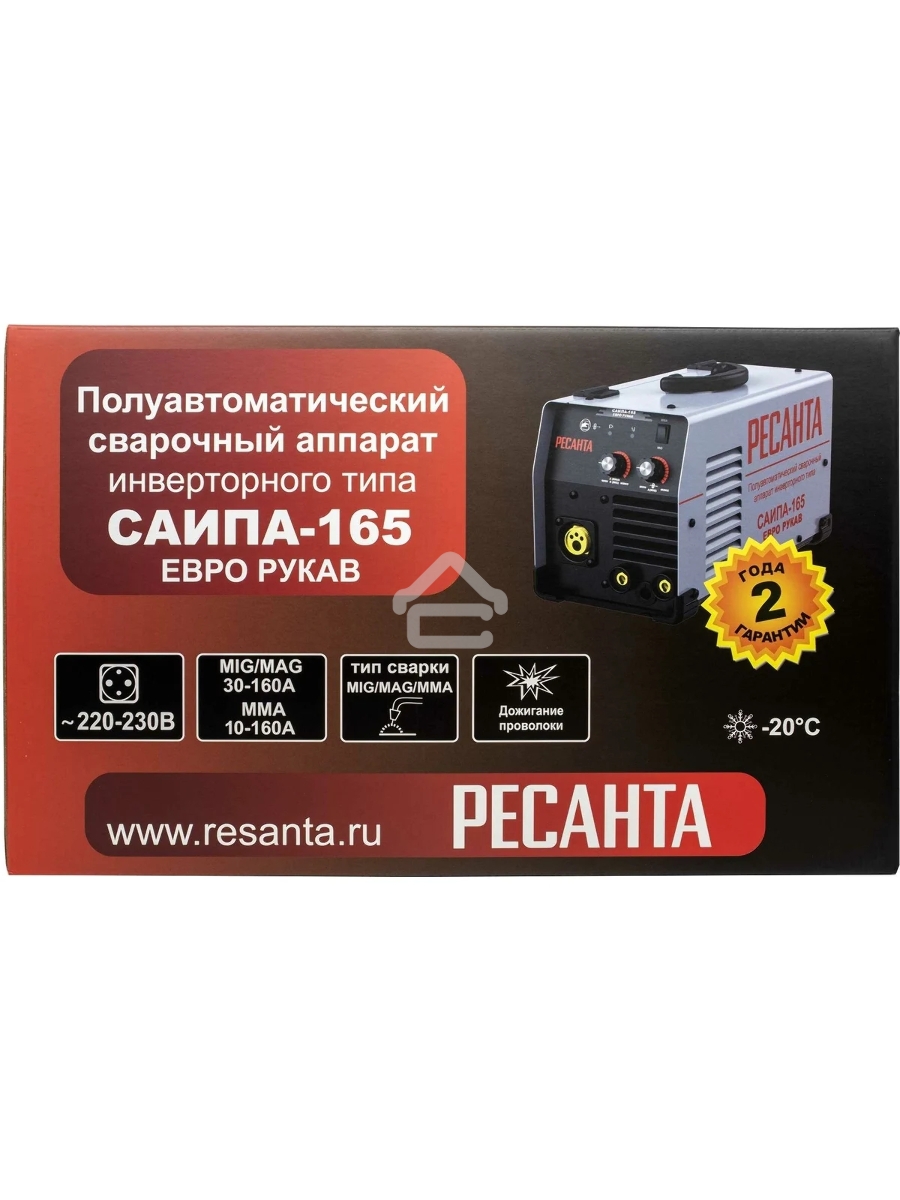Сварочный полуавтомат САИПА-165 Евро рукав (MIG/MAG) Ресанта