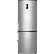 Холодильник Atlant ХМ-4524-040-ND нержавеющая сталь двухкамерный 271/100л морозилка снизу, No Frost