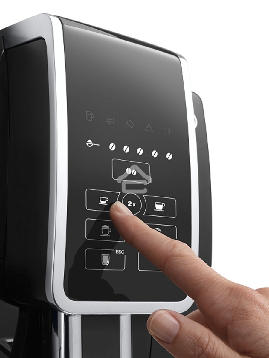 Кофемашина автоматическая DeLonghi ECAM350.50.B черный, исп. кофе - зерновой/молотый, 1.8 л, 1450 Вт, 15 Бар.