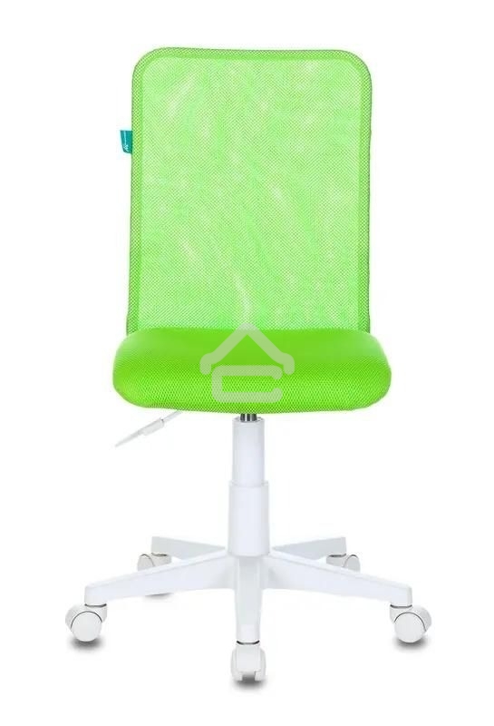 Кресло детское Бюрократ KD-9/WH/TW-18 TW-03А TW-18 салатовый, сетка/ткань (пластик белый)