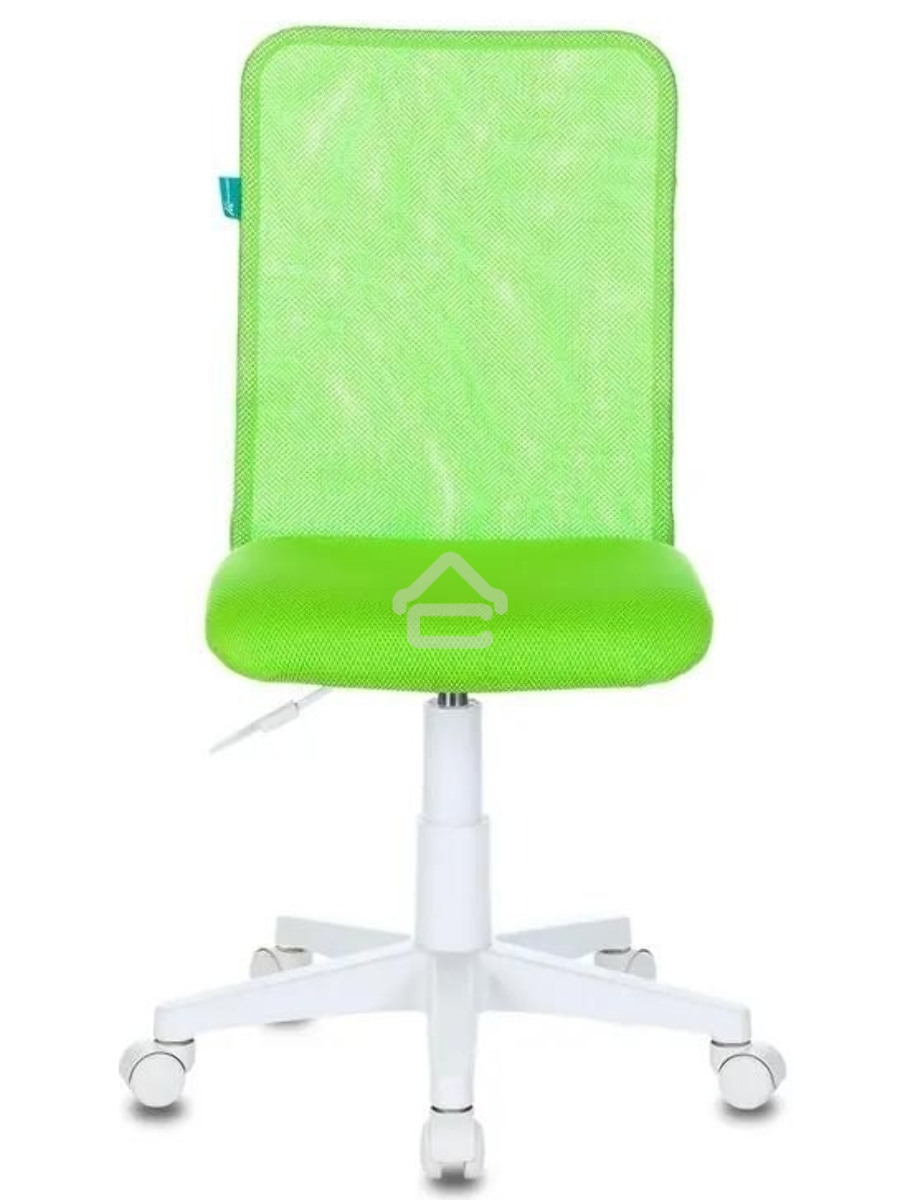 Кресло детское Бюрократ KD-9/WH/TW-18 TW-03А TW-18 салатовый, сетка/ткань (пластик белый)