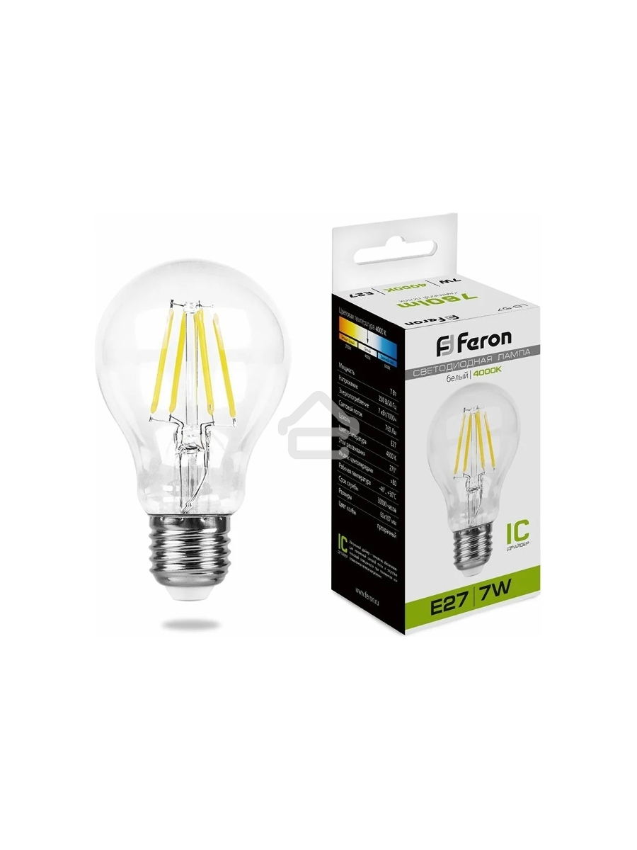 Лампа светодиодная FERON LB-57 (25570) 7W 230V E27 4000K