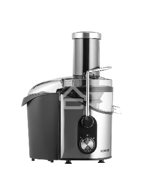 Соковыжималка Centek CT-1212 (черный/сталь) 1200Вт, 2 скор., стакан 1100 мл, горловина 75мм