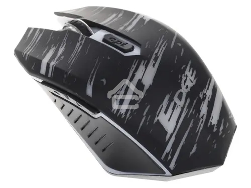 Мышь беспроводная Qumo Edge M17 черный, 2400 dpi, радиоканал, USB, кнопки - 6