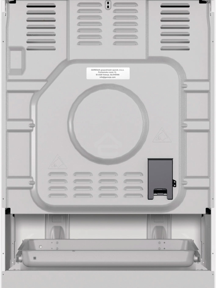 Плита электрическая Gorenje GEC6C40WD белый, конфорок 4 электрических, духовка 71 л, 60 см x 85 см x 60 см
