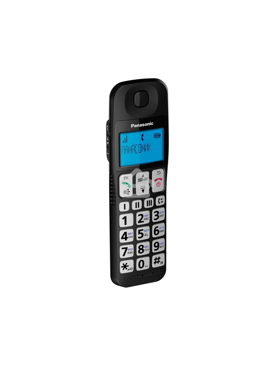 Телефон беспроводной (DECT) Panasonic KX-TGE110UCB черный