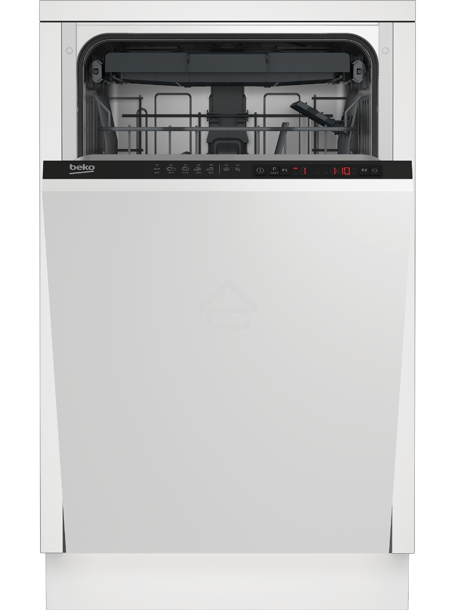 Встраиваемая посудомоечная машина Beko BDIS1W861, белый, 44.8 см, 9 компл., 55 дБ, класс A