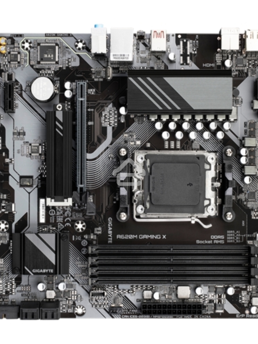 Материнская плата Gigabyte A620M GAMING X, Micro-ATX, AM5, AMD A620, 4xDDR5, 4xSATA, 1xM.2, 1xPCI-E 4.0 x16, 1xPCI-E x1, 1xHDMI, 1xDP, 1x 1Gb LAN, 1xUSB 3.2 Gen 2, 2xUSB 2.0, 2xUSB 3.2 Gen 1, 3x3.5mm, 7.1, ATX