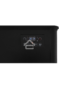 Тепловентилятор HIBERG TSF 3000 B, черный, 2000 Вт, 30 м2, с 3D - камином