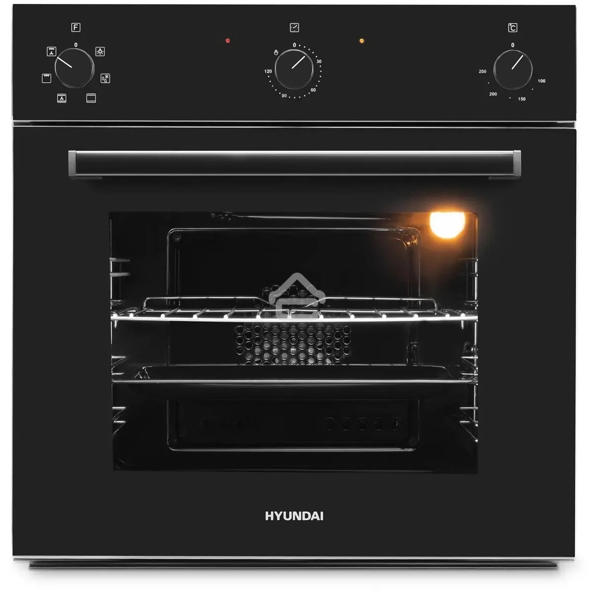 Духовой шкаф электрический Hyundai 6006.03 BG черное стекло