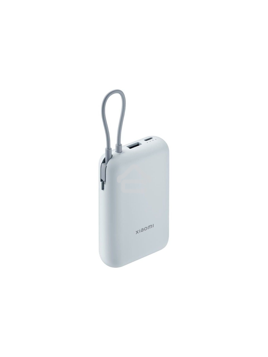 Внешний аккумулятор Xiaomi Power Bank 10000mAh (встроенный кабель) Ледяной синий GL