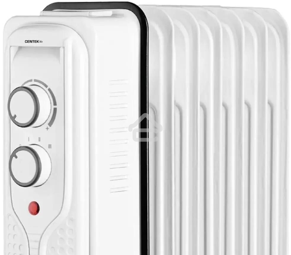 Обогреватель масляный Centek CT-6205 (7 секций), белый, 700/1000/1500 Вт, 15 м2, 3 режима, термостат