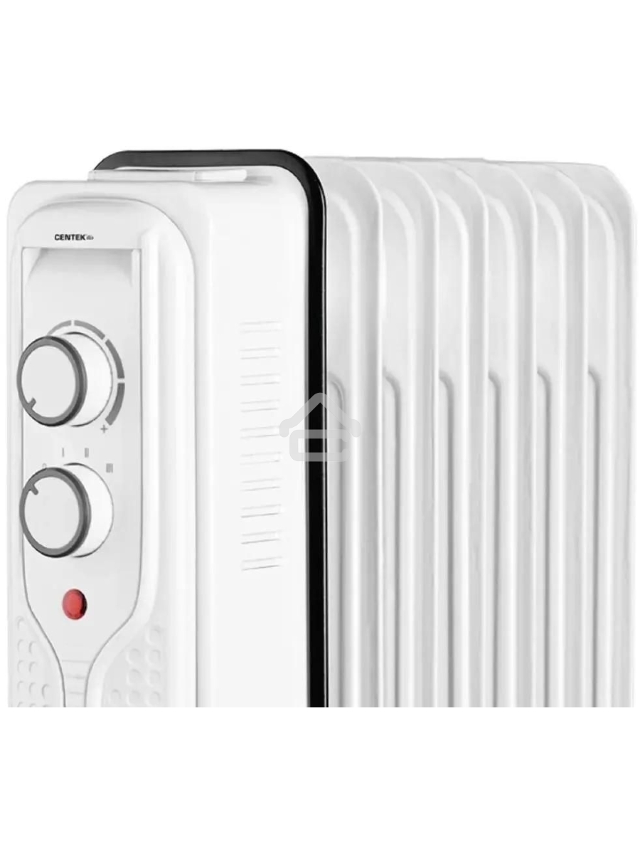 Масляный обогреватель Centek CT-6205 (7 секций), белый, 700/1000/1500 Вт, 15 м2, 3 режима, термостат