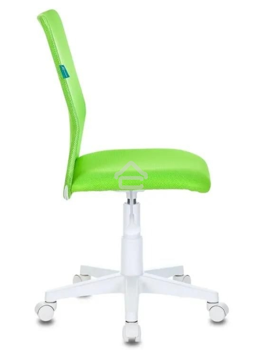 Кресло детское Бюрократ KD-9/WH/TW-18 TW-03А TW-18 салатовый, сетка/ткань (пластик белый)