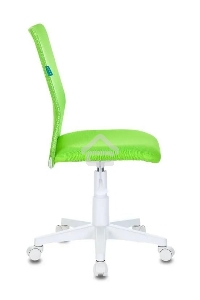 Кресло детское Бюрократ KD-9/WH/TW-18 TW-03А TW-18 салатовый, сетка/ткань (пластик белый)
